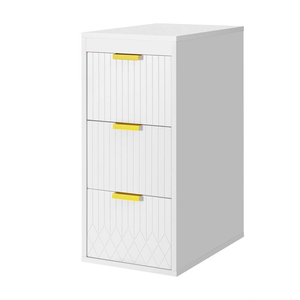 12 in. Wall Mounted Floating Side Cabinet with Drawers Storage Cabinet