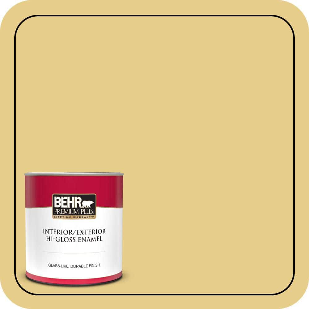 1 qt. #T12-6 Lol Yellow Hi-Gloss Enamel Interior/Exterior Paint & Primer price history on PriceWatchPro