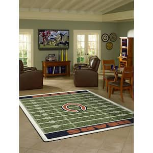 FANMATS Chicago Bears 3 ft. x 6 ft. Football Field Rug Runner Rug 7347 -  The Home Depot