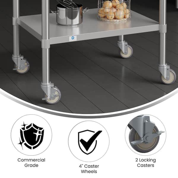Table Casters Nefish 4 Inch Work - Set Of 4 Expanding Stem Wheels With ...