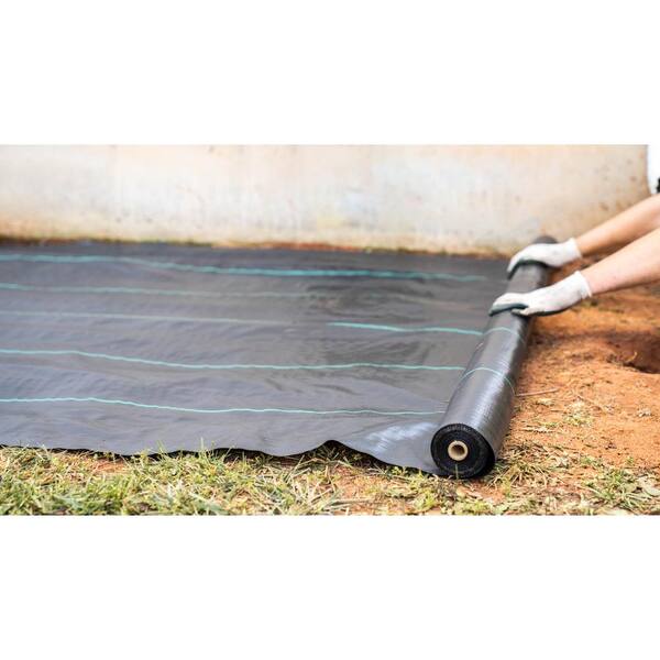 Vigoro - 6 ft. x 100 ft. Heavy Duty 3 oz. Woven Weed Barrier