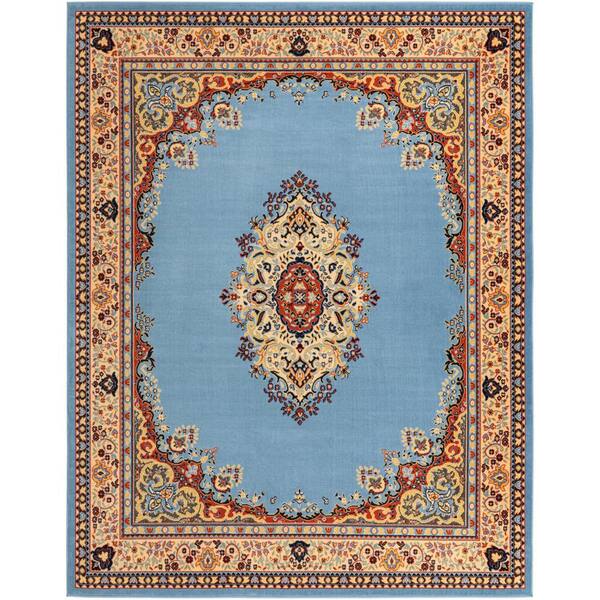 Reza Washington Light Blue 8' 0 x 10' 0 Area Rug