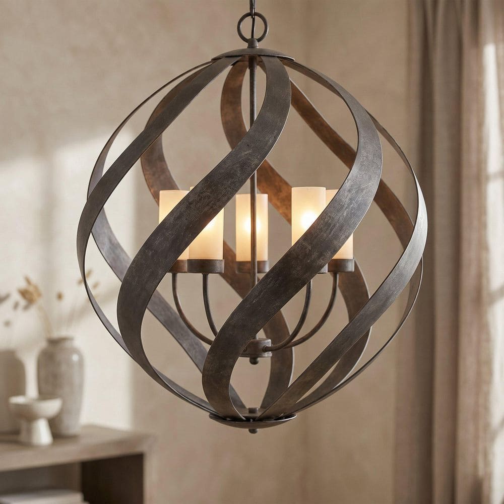 Quoizel Blacksmith 5-Light Old Black Pendant BMS2826OK - The Home