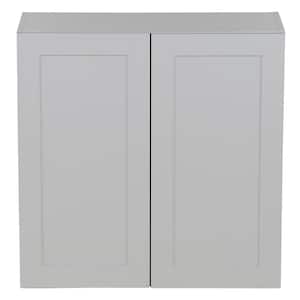 Cambridge Gray Shaker Assembled Wall Kitchen Cabinet (30 in. W x 12.5 in. D x 30 in. H)