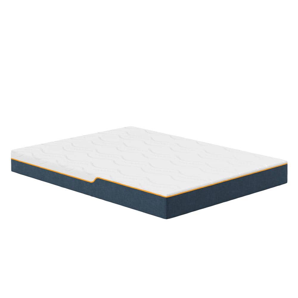 Nautica Enliven Size King Medium Gel Memory Foam 8"" Mattress with Cooling Air Flow, Bed-in-a-Box, Size King, White -  MEFRN07511EK