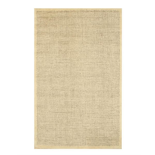 Ivory 8 ft. 9 in. x 11 ft. 9 in. Hand-Tufted Wool Transitional Timothy Rug Area Rug