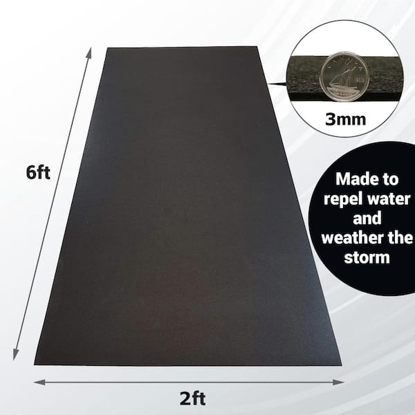 Unterlegmatte Bodenschutzmatte für Fitnessgeräte Bodenmatte 3mm