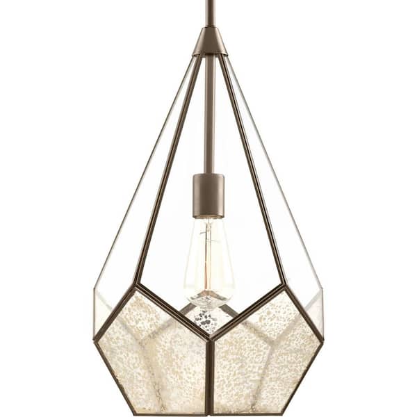 Cinq 1-Light Antique Bronze Pendant