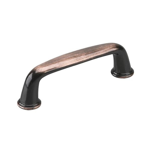 Richelieu Hardware Nantes Collection 3 in. (76 mm) Vintage Antique Copper Curved Cabinet Bar Pull