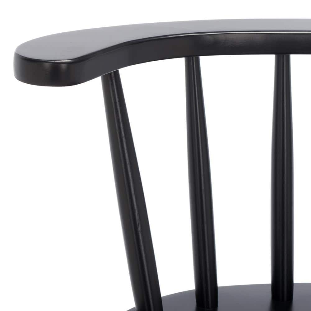 Jay Black Wood and Metal Counter Stool