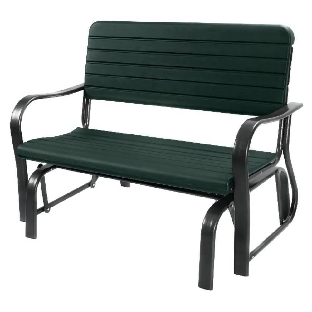 Alpulon Metal Outdoor Patio Glider Bench ZY1C0203 The Home Depot