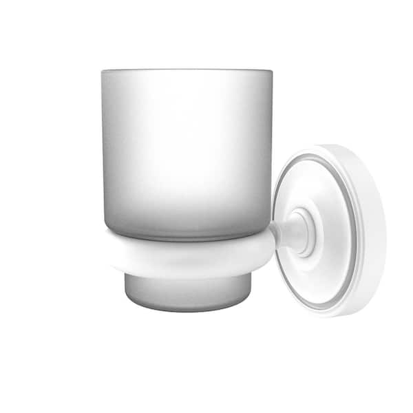 Allied Brass Prestige Regal Collection Wall Mounted Tumbler Holder in Matte White
