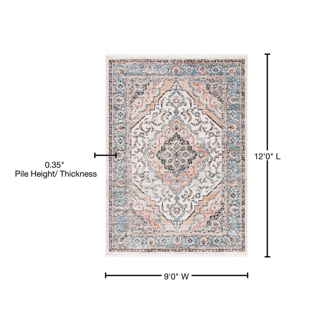 Abstract Elegance 54'' Round Gray Synthetic Area Rug