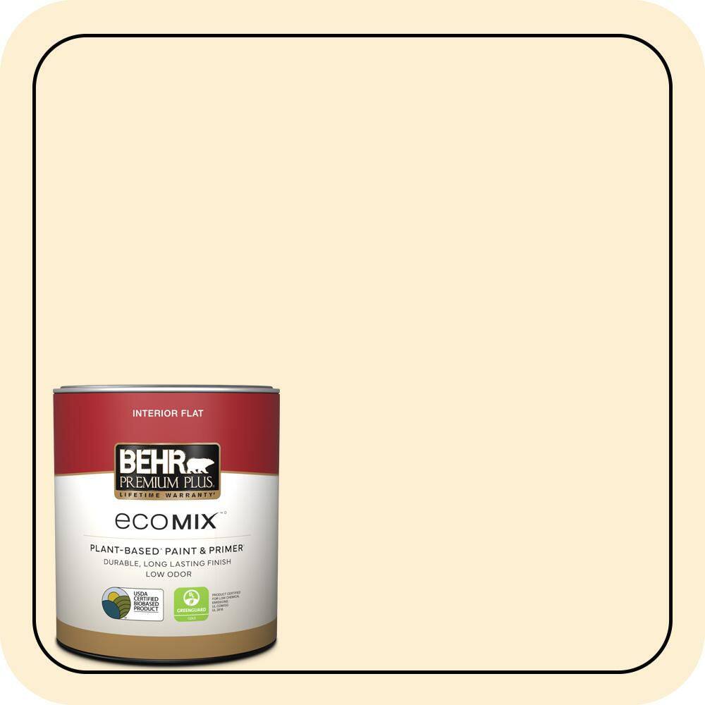 1 qt. #YL-W03 Honied White Flat EcoMix Plant-Based Interior Paint & Primer price history on PriceWatchPro