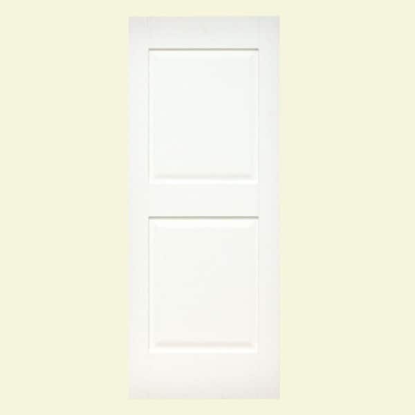 Home Fashion Technologies 14 in. x 72 in. Panel/Panel Behr Ultra Pure White Solid Wood Exterior Shutter