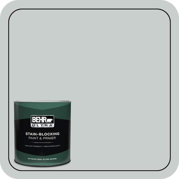 1 qt. #720E-2 Light French Gray Semi-Gloss Enamel Exterior Paint & Primer
