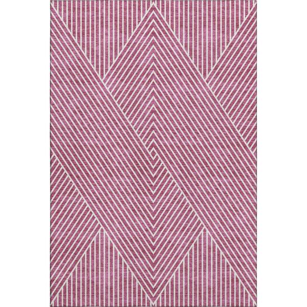 Addison Rugs Mayfield Premium Machine Washable Abstract AMF937 Blush 10 ft. x 14 ft. Area Rug
