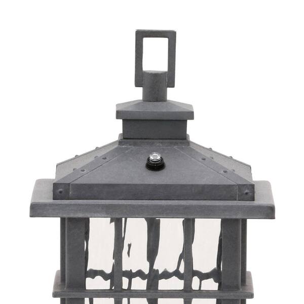 Details about   Home Decorators Summit Ridge Collection Zinc Integrated LED Post Light 