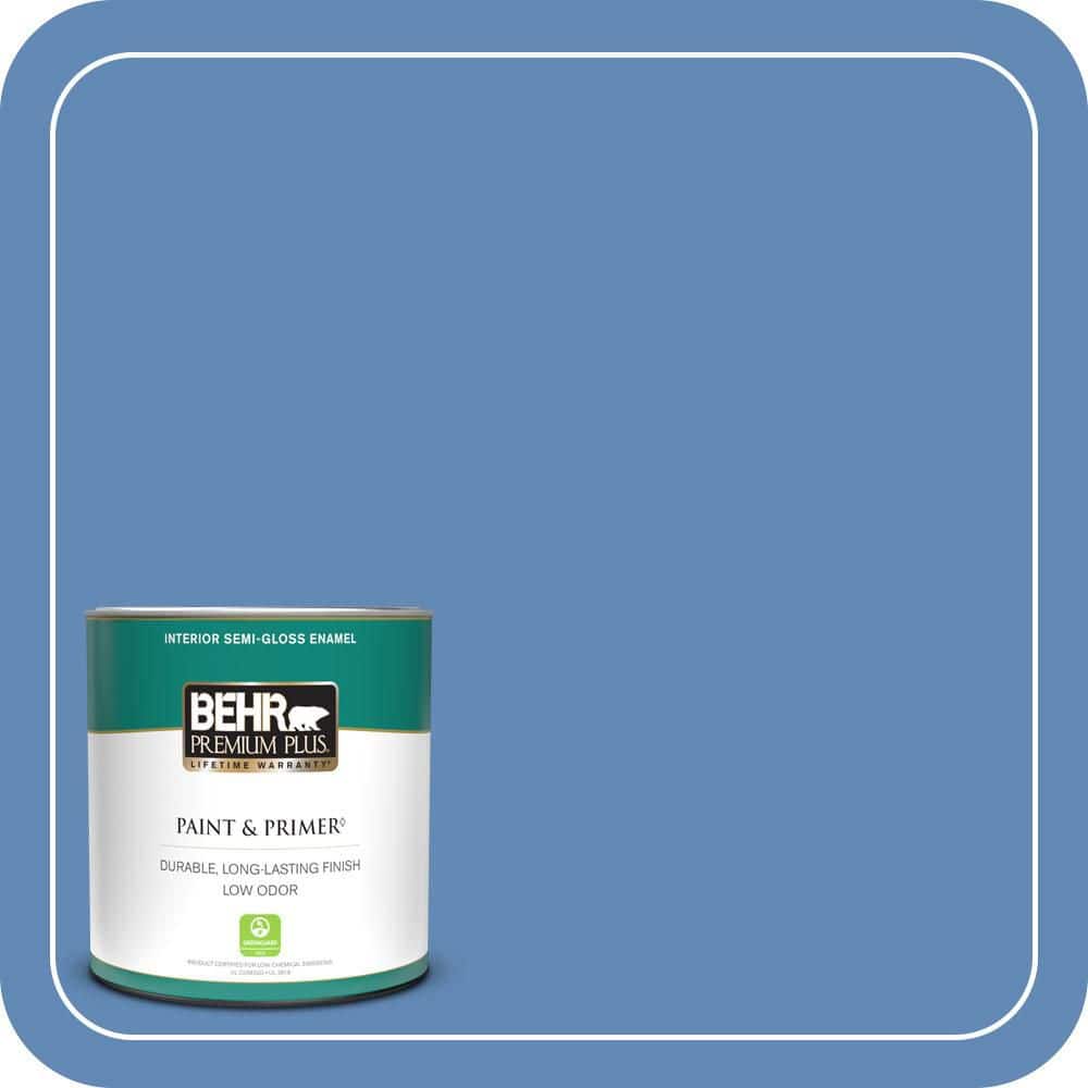 1 qt. #580B-6 Castle Moat Semi-Gloss Enamel Low Odor Interior Paint & Primer price history on PriceWatchPro