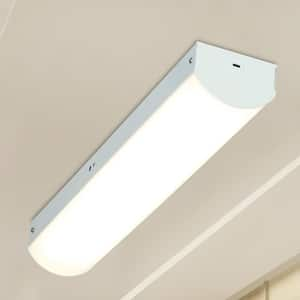 2 ft. Integrated LED White Strip Light Garage Laundry Office Shop Light 3500/4000/5000K with Occupancy Sensor (4-Pack)