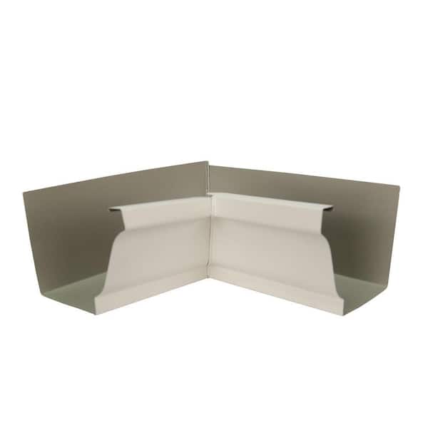 Amerimax Home Products Discontinued 6 in. Herringbone Aluminum K Style Inside Gutter Miter