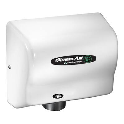 American Dryer eXtremeAir Electric Hand Dryer, Eco-Friendly, High-Speed, Energy-Efficient - Steel, White Epoxy Cover