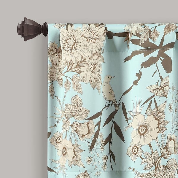 Ellis Curtain Meadow 22 in. L Polyester Lined Tie-Up Valance in Linen  730462126917 - The Home Depot