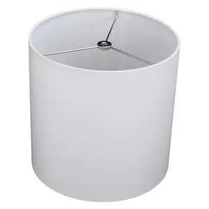 10 in. Top Diameter x 10 in. H x 10 in. Bottom Diameter Linen White Drum Lamp Shade