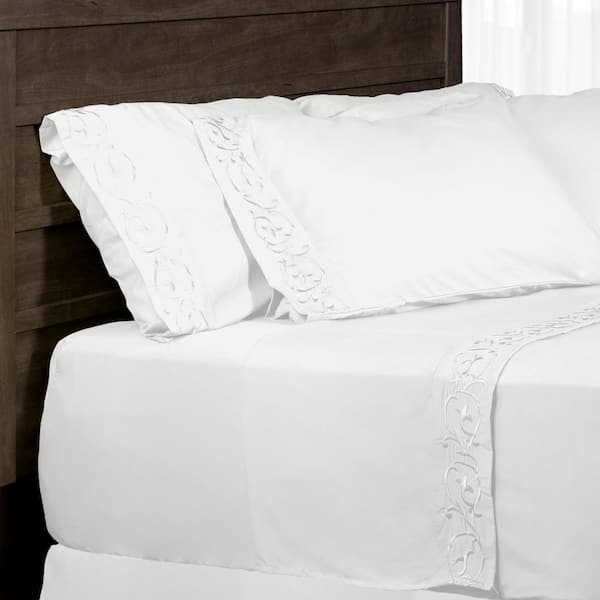 Unbranded 6-Piece White Microfiber Full Sheet Set