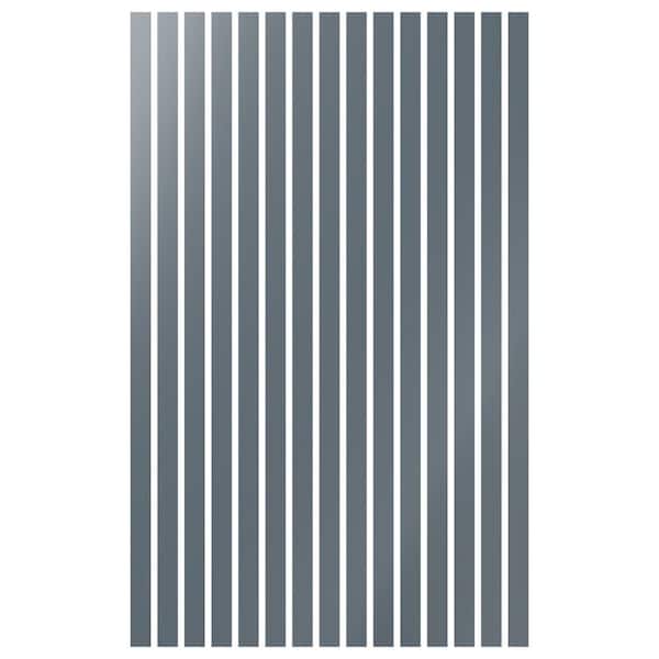 Ekena Millwork Adjustable Slat Wall 1/8 in. T x 3 ft. W x 8 ft. L Dark Grey Acrylic Decorative Wall Paneling (15-Pack)