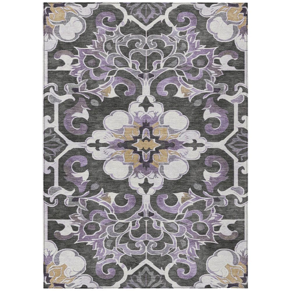 Chantille Machine Washable Indoor/Outdoor Abstract ACN1947 Purple 9 ft. x 12 ft. Area Rug price history on PriceWatchPro