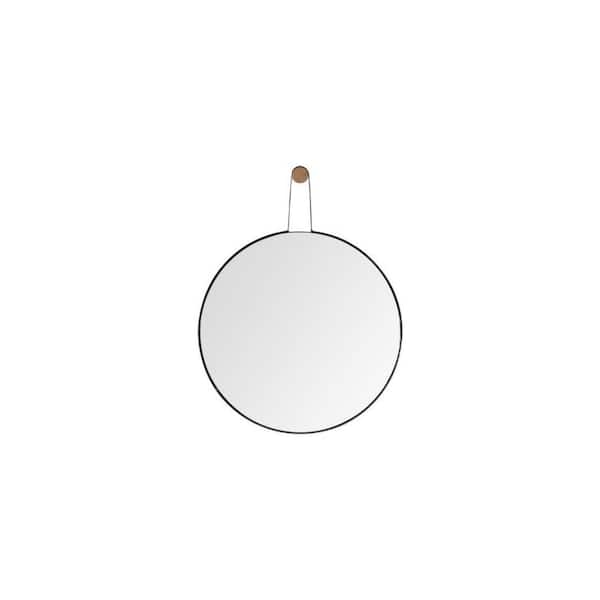 HomeRoots 19.88 in. W x 25.98 in. H Metal Black Decorative Mirror