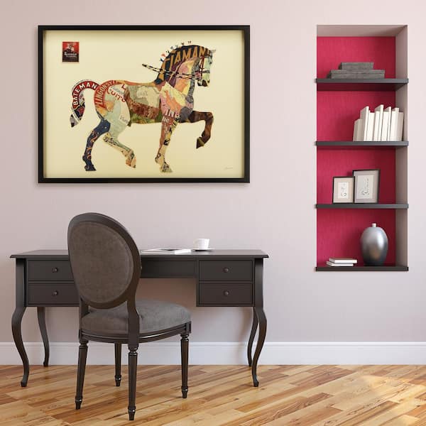 Merry-go-round painted horse carousel series 12 canvas print