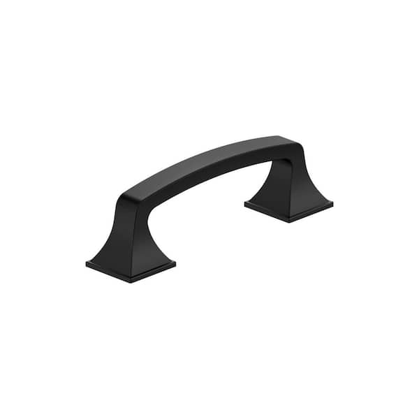 Amerock Ville 3 in. (76mm) Center-to-Center Matte Black Arch Cabinet Pull