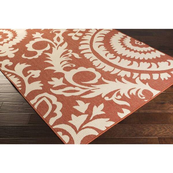 Pink Artistic Weavers Oswin Outdoor Traditional Area Rug 6'4 x 9' 