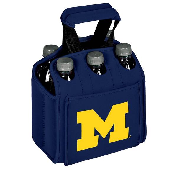 Picnic Time University of Michigan Wolverines 6-Bottles Navy Beverage Carrier