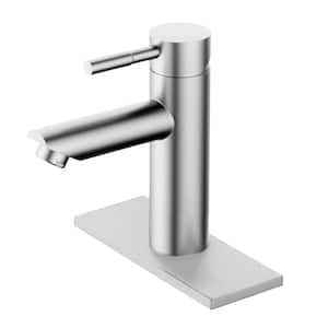 Matte Black Bathroom Sink Lavatory Faucet 1 Handle for 1 or 3 Hole, Stainless Steel, Supply lines Included, 1.2 GPM