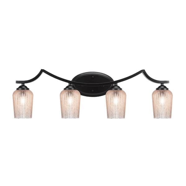 Unbranded Cleveland 7.75 in. 1-Light Matte Black Vanity Light