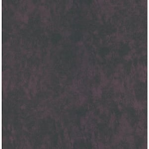 Leather Textured Deep Purple Wallpaper Sample