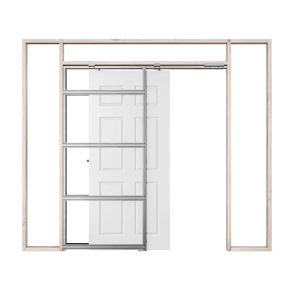 Rocket Pocket 30 in. x 80 in. Steel Single Pocket Door Frame System RUSGC007622032