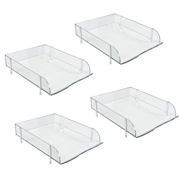Azar Displays 179140 Clear Acrylic 4-Way Divider Shield for Table, Crossed Plas