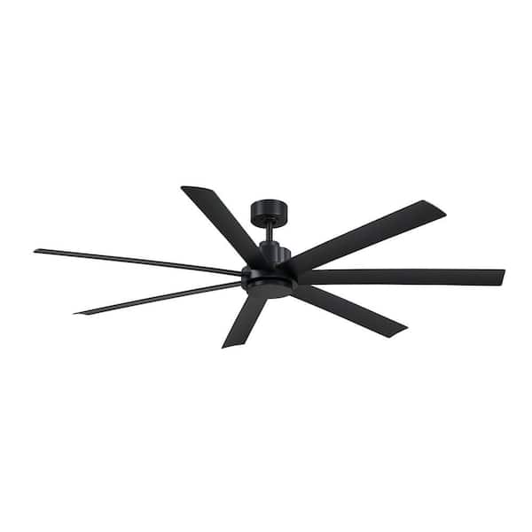 Pendry 72 in. Indoor/Outdoor Black Ceiling Fan