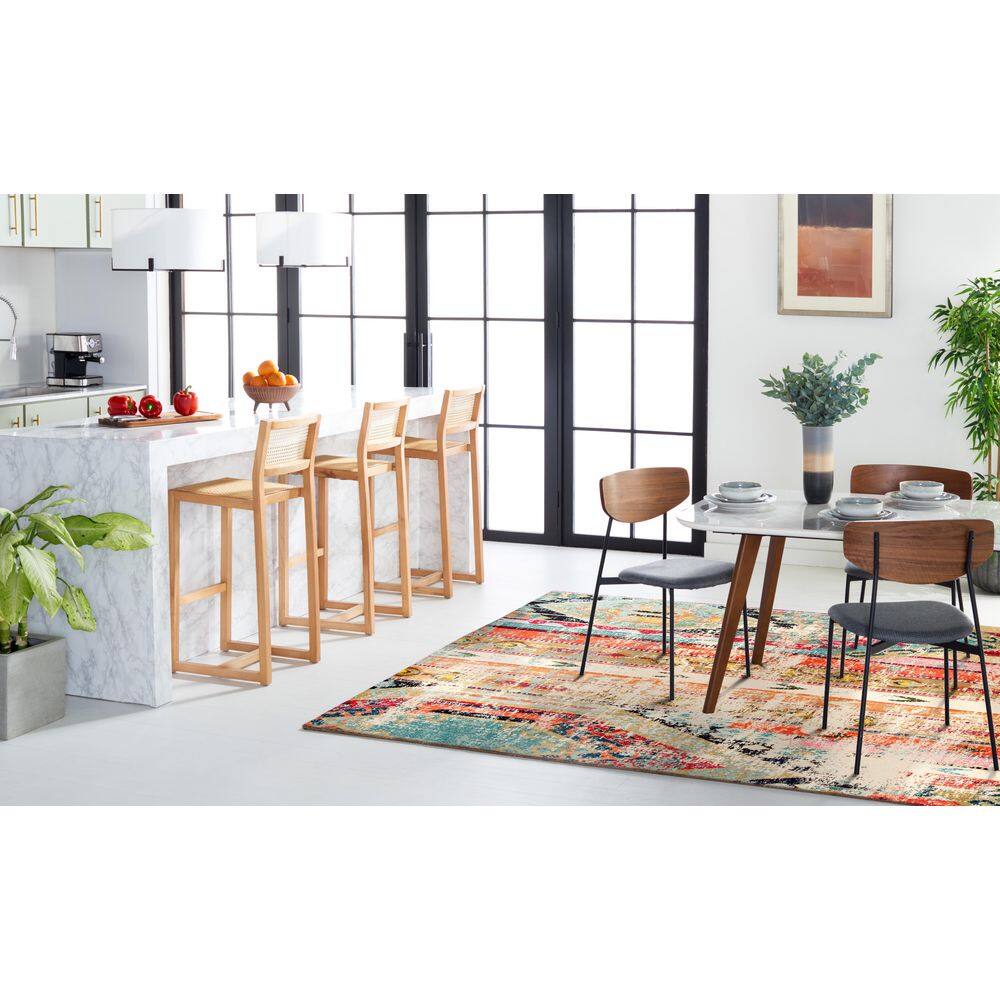 Monaco Multi-Colored Synthetic Rectangular Area Rug, 12'x18'