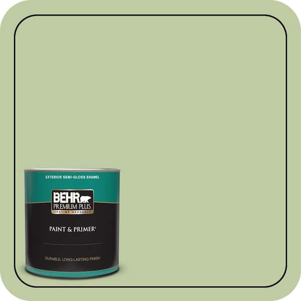 BEHR PREMIUM PLUS 1 qt. #M360-4 Marjoram Semi-Gloss Enamel Exterior Paint & Primer