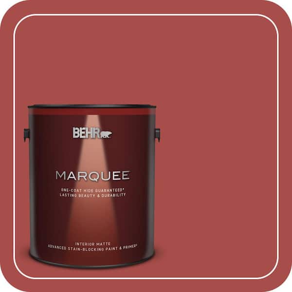 BEHR MARQUEE 1 gal. Home Decorators Collection #HDC-CL-09 Persimmon Red Matte Interior Paint & Primer