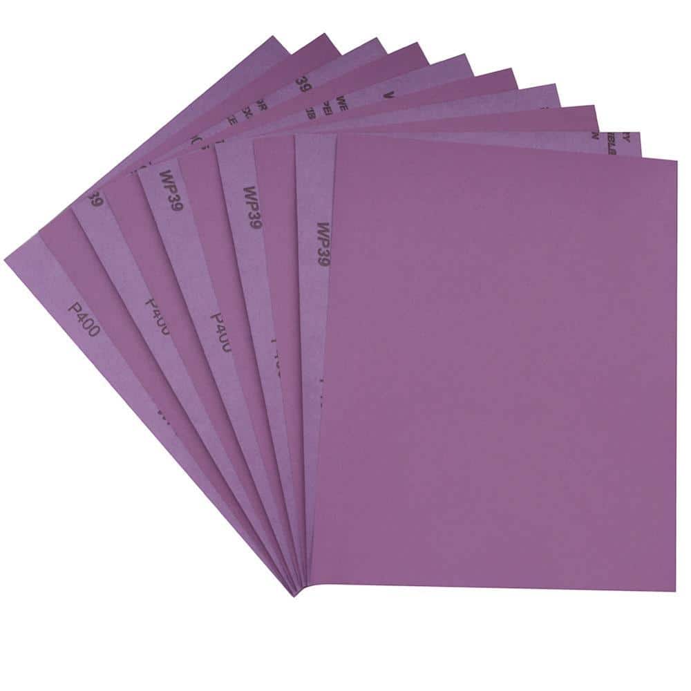 LUNAO QUE LLC 9 in. x 11 in. 1000-Grit Wet and Dry White Fused Alumina ...