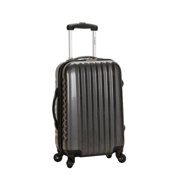 Rockland Melbourne 20 in. Expandable Carry On Hardside Spinner Luggage, Carbon