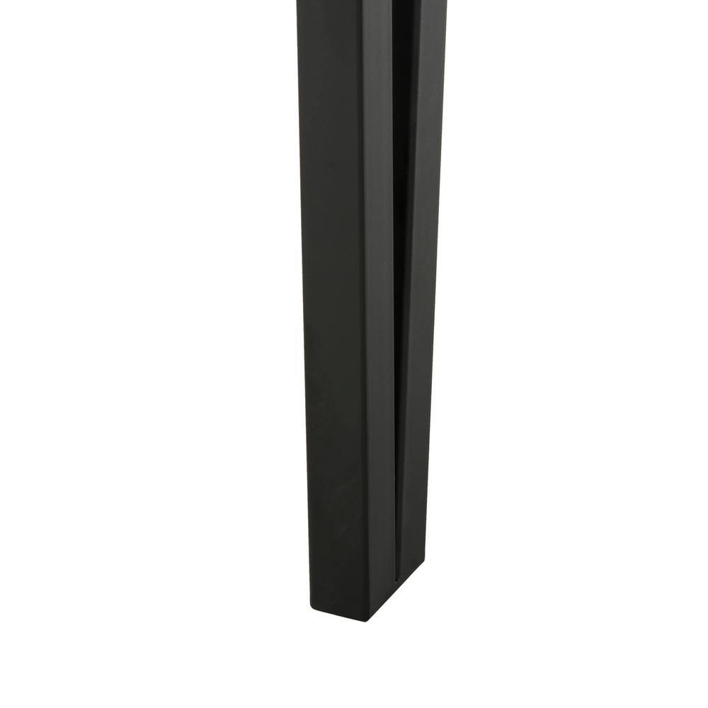 Alyssa Rustic Brown and Black Wood Metal Console Table