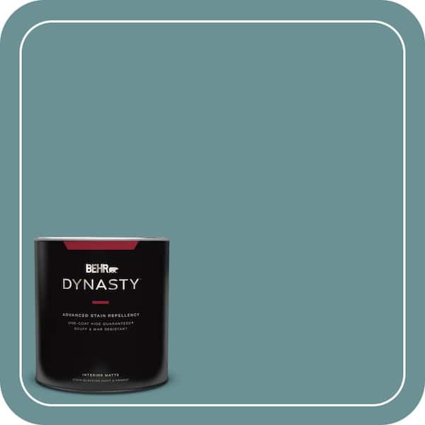 BEHR DYNASTY 1 qt. #T15-16 Blue Clay Matte Interior Stain-Blocking Paint & Primer