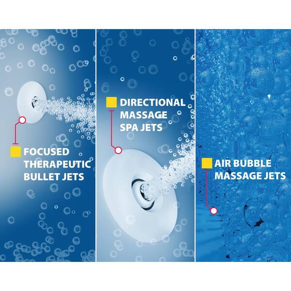 HD Series 60 in. Right Drain Quick Fill Walk-In Whirlpool and Air Bath Tub with Powered Fast Drain in Biscuit